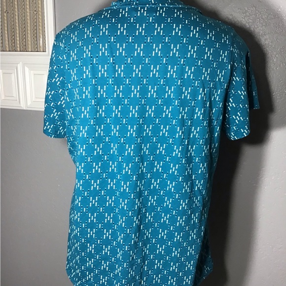 Riders By Lee Women’s Top Size 2X Color Blue/White Short Sleeve 100% Cotton. - Picture 10 of 12